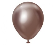 Balony chromowane czekoladowe 13 cm - 100 szt. małe 5 cali Kalisan
