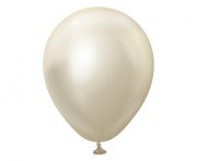 Balony chromowane białe złoto 13 cm - 100 szt. małe 5 cali Kalisan