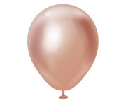 Balony chromowane różowe złoto 13 cm - 100 szt. małe 5 cali Kalisan