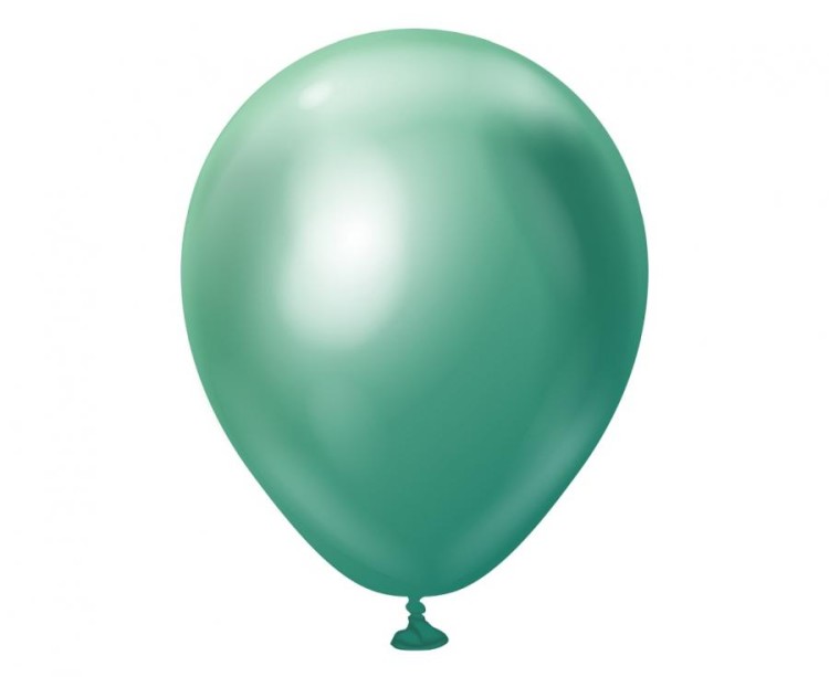Balony chromowane zielone 13 cm - 100 szt. małe 5 cali Kalisan