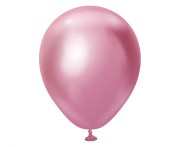 Balony chromowane różowe 13 cm - 100 szt. małe 5 cali Kalisan