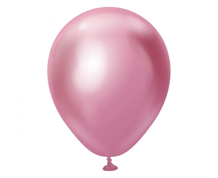 Balony chromowane różowe 13 cm - 100 szt. małe 5 cali Kalisan