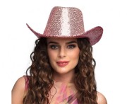 Kapelusz kowbojski Rodeo Party różowy - damski kapelusz Cowgirl
