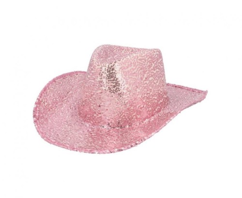 Kapelusz kowbojski Rodeo Party różowy - damski kapelusz Cowgirl