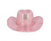 Kapelusz kowbojski Rodeo Party różowy - damski kapelusz Cowgirl