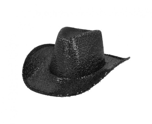 Kapelusz kowbojski Rodeo Party czarny - męskie nakrycie głowy szeryfa