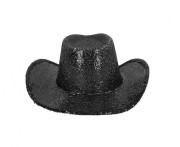 Kapelusz kowbojski Rodeo Party czarny - męskie nakrycie głowy szeryfa