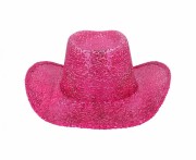 Różowy kapelusz kowbojski Rodeo - damski kapelusz na panieński
