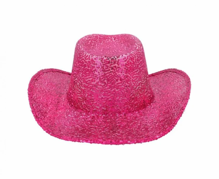 Różowy kapelusz kowbojski Rodeo - damski kapelusz na panieński