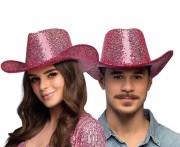 Różowy kapelusz kowbojski Rodeo - damski kapelusz na panieński