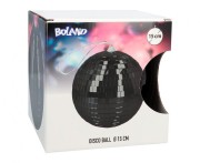 Kula disco czarna 15 cm - lustrzana kula dekoracyjna Boland