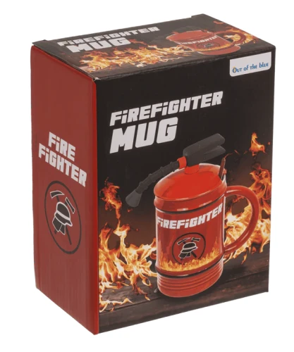 Kubek Ceramiczny Strażak Gaśnica Butla Stylowy Gadżet dla Bohaterów 450 ml 2