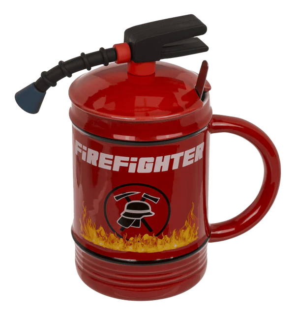Kubek Ceramiczny Strażak Gaśnica Butla Stylowy Gadżet dla Bohaterów 450 ml 3