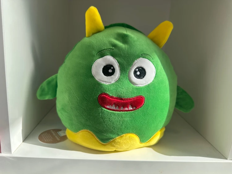 DWUSTRONNY PLUSZAK zielony - niebieski potwór XL 3