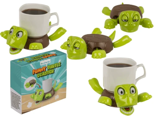 Podstawka pod Kubek Zgnieciony Żółw - Śmieszny Gadżet na Biurko  (4).webp