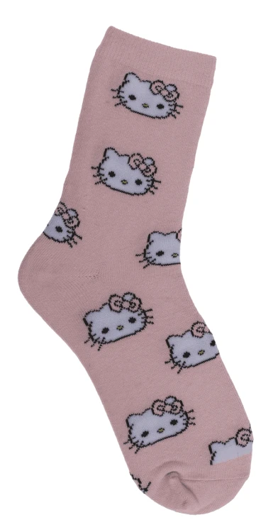 Skarpetki Hello Kitty dla Dzieci - Różowe Skarpetki Bajkowe 28-35  (4).webp