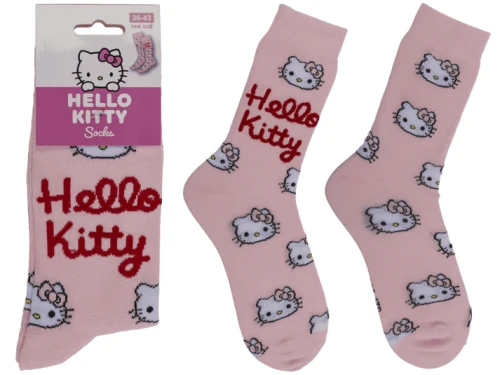 Skarpetki Hello Kitty - Różowe Skarpetki Damskie Rozmiar 36-43  (1).webp