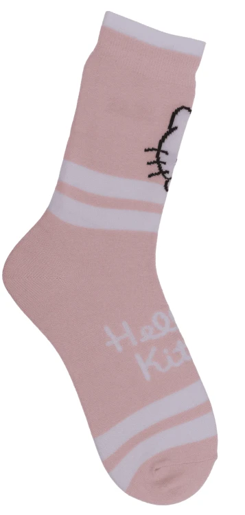 Skarpetki Hello Kitty w Paski - Różowe Skarpetki Damskie 36-43  (4).webp