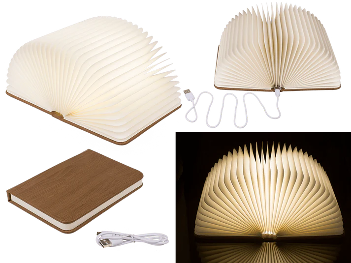 Lampa LED w Formie Książki - Magiczne Światło i Designerski Gadżet  (3).webp