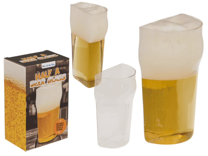 Szklanka do Piwa Pół Kufla - Śmieszny Gadżet na Prezent 365 ml  (1).webp