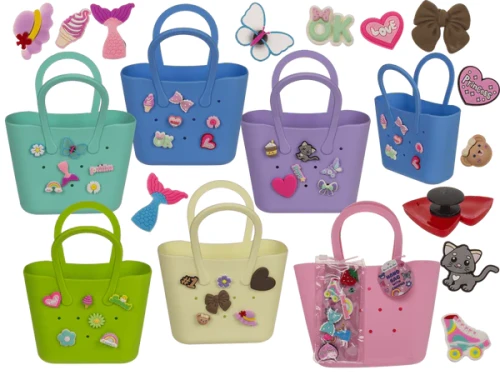 Kolorowa torebka silikonowa dla dzieci - torba z przypinkami DIY  (3).webp