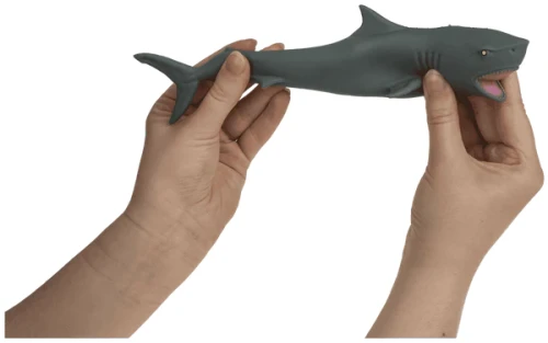 Rozciągliwy rekin i delfin - zabawka antystresowa z piaskiem 18cm  (1).webp