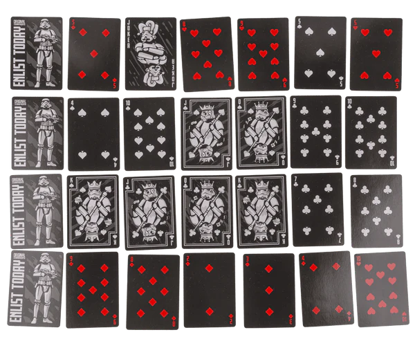 Karty do gry Stormtrooper - talia pokerowa czarna - prezent dla fana  (1).webp