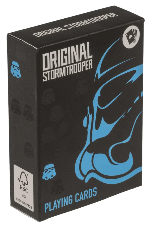Karty do gry Stormtrooper - talia pokerowa czarna - prezent dla fana  (3).webp