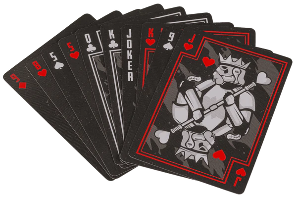 Karty do gry Stormtrooper - talia pokerowa czarna - prezent dla fana  (5).webp