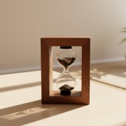 Klepsydra Piaskowa 3 Minuty - Drewniana Klepsydra do Herbaty i Biura  (1).jpg