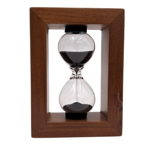 Klepsydra Piaskowa 3 Minuty - Drewniana Klepsydra do Herbaty i Biura  (3).jpg