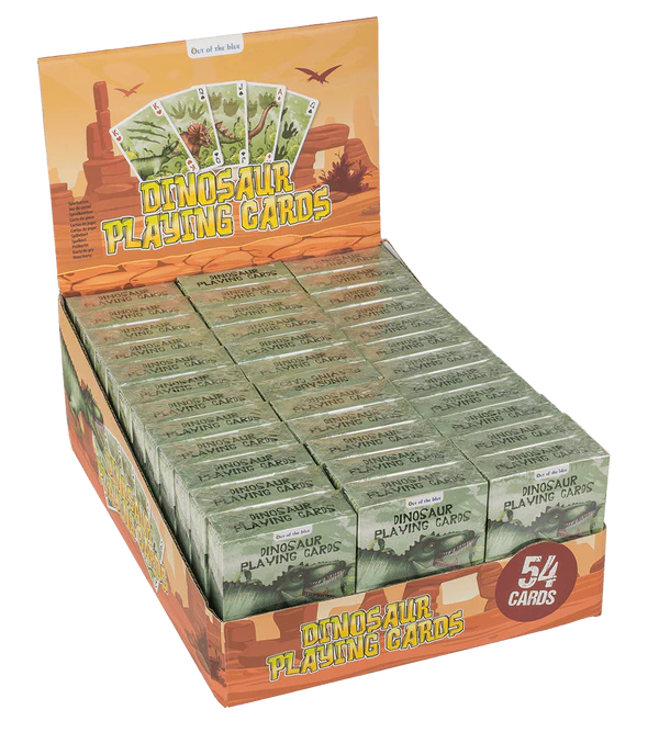 Karty do Gry Dinozaury - Talia 54 Karty T-Rex dla Dzieci Prehistoria  (3).webp