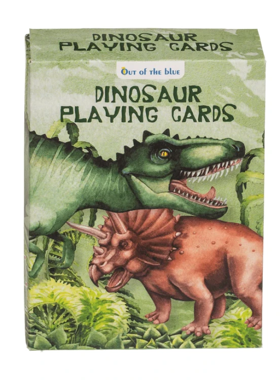 Karty do Gry Dinozaury - Talia 54 Karty T-Rex dla Dzieci Prehistoria  (4).webp