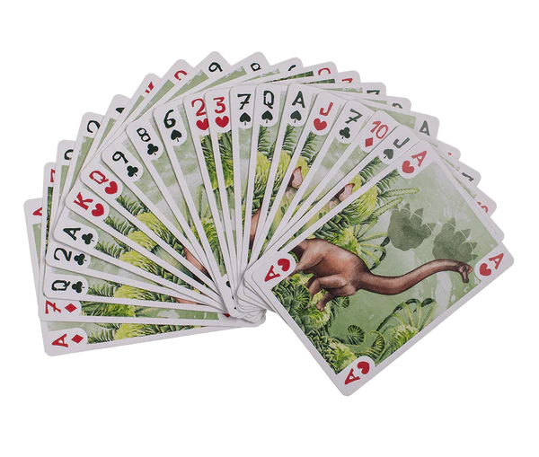 Karty do Gry Dinozaury - Talia 54 Karty T-Rex dla Dzieci Prehistoria  (5).webp