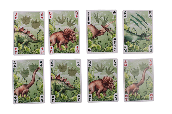 Karty do Gry Dinozaury - Talia 54 Karty T-Rex dla Dzieci Prehistoria  (7).webp