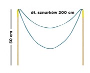 Kijki do baniek mydlanych pętelka 200 cm - sznurek do dużych baniek