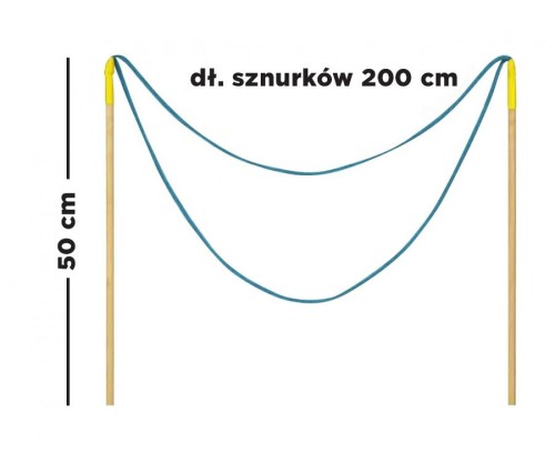 Kijki do baniek mydlanych pętelka 200 cm - sznurek do dużych baniek