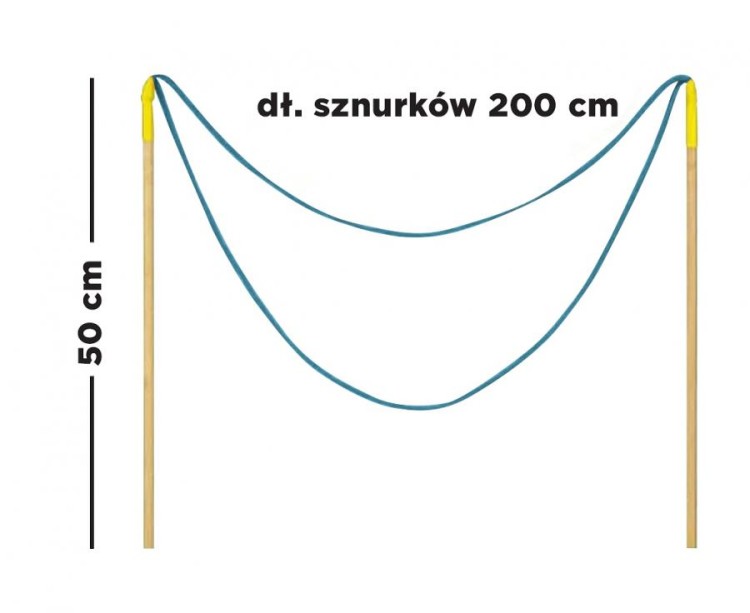 Kijki do baniek mydlanych pętelka 200 cm - sznurek do dużych baniek