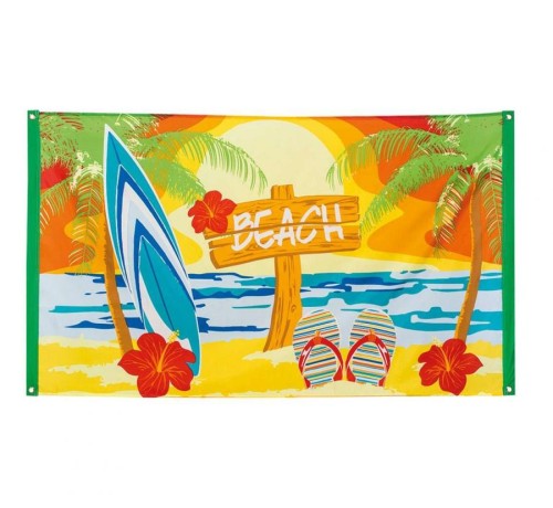 Flaga Hawajska Plaża 90x150 cm - baner dekoracyjny Aloha Party