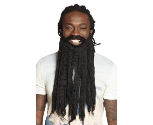 Broda Rastaman czarna 45 cm - broda dredy reggae Boland