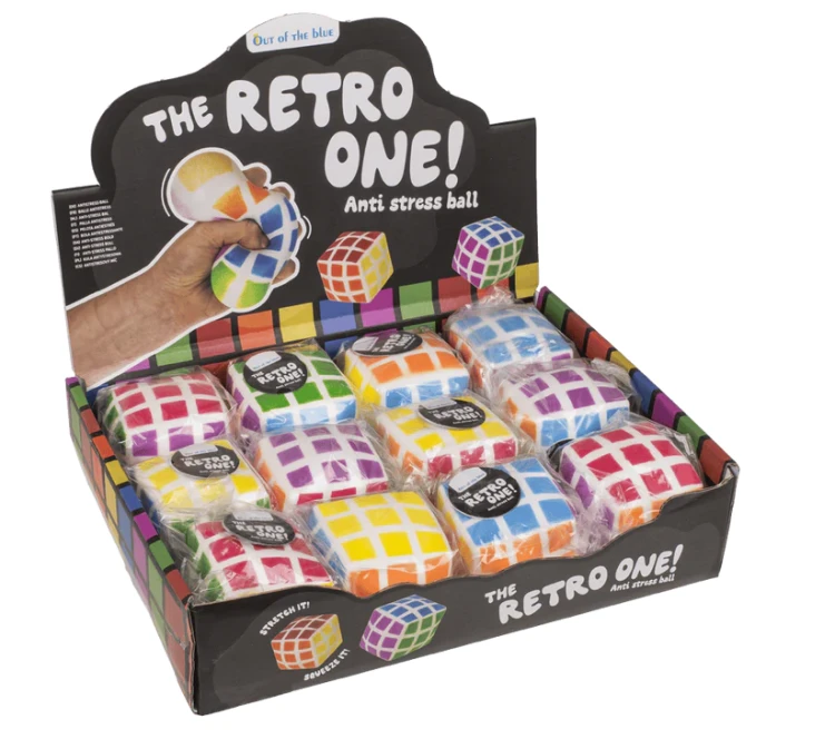 Kostka antystresowa retro puzzle - gniotek piankowy logiczny 6cm  (2).webp