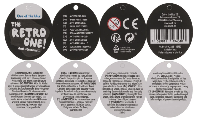 Kostka antystresowa retro puzzle - gniotek piankowy logiczny 6cm  (6).webp