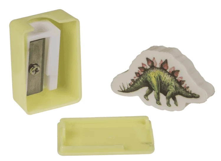 Zestaw szkolny dinozaury - przybory w piórniku 5 elementów  (5).webp