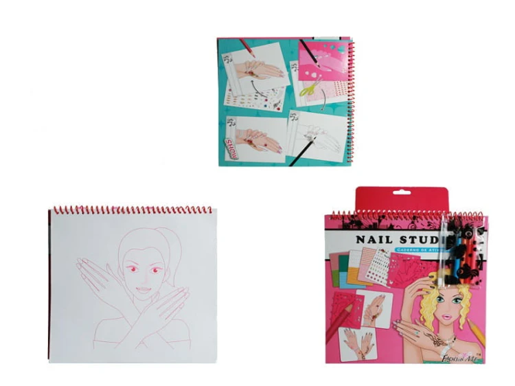 ZESZYT STYLISTY FRYZUR KREATYWNY SZKICOWNIK FRYZJERKA 1