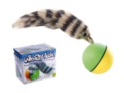 PIŁKA Z FUTRZAKIEM OGONKIEM WEAZEL BALL FRETKA KOT