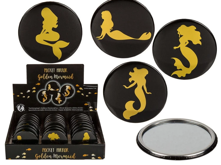 Kieszonkowe lusterko syrena Mix Wzorów Prezent 2
