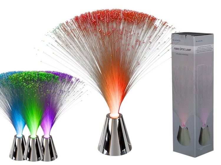 LAMPKA ŚWIATŁOWODOWA FIBRE NOCNA ZMIENIA KOLORY