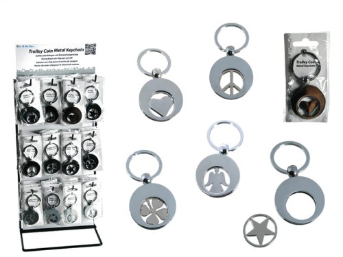 BRELOCZEK Z MONETĄ DO WÓZKA SKLEPOWEGO BRELOK 2