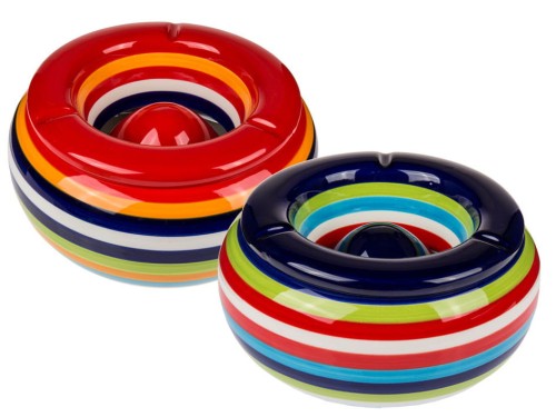 CERAMICZNA DUŻA POPIELNICZKA - DWUCZĘŚCIOWA 23 CM 2