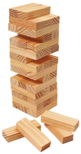 WIEŻA DO GRY - MINI JENGA RODZINNA TOWARZYSKA